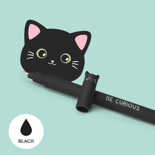 Legami-Löschbarer Gelstift/Kuli - Black Cat