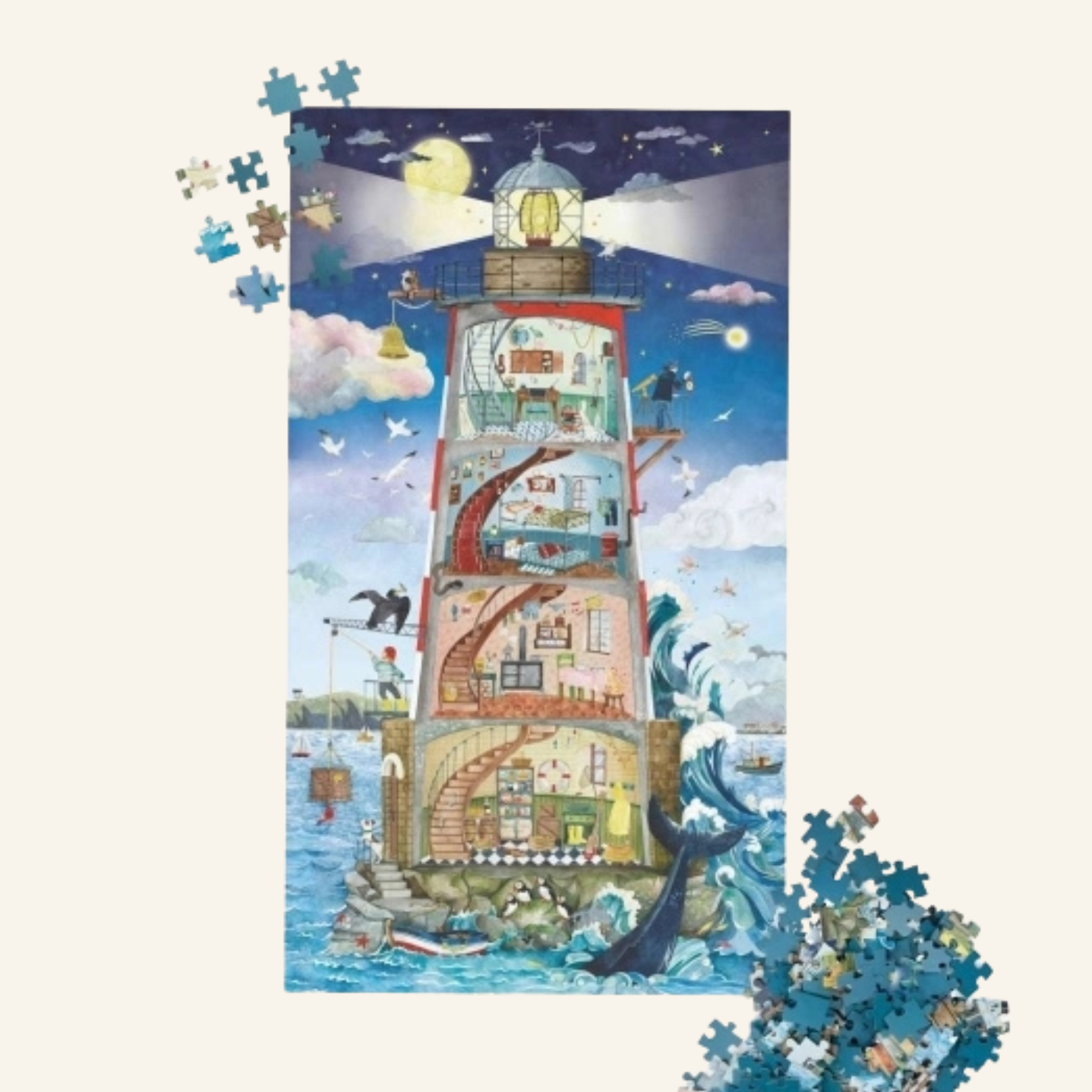 Moulin Roty – Puzzle Leuchtturm | 500 Teile