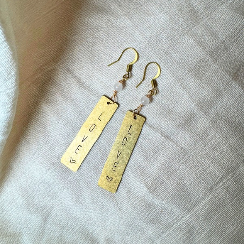 Ohrringe Statement - Love