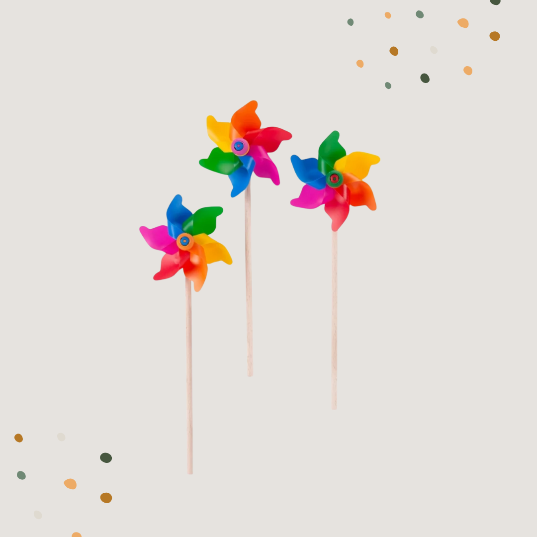 Buntes Windrad