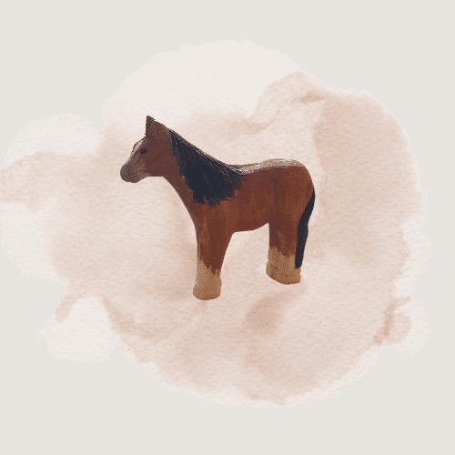 Holztier 'Pferd - Shire Horse' Wudimales