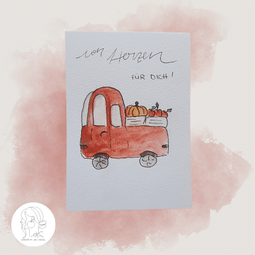 Karte 'Roter Truck'