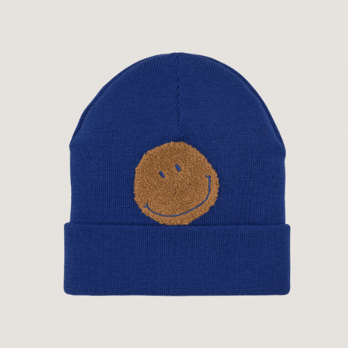 Lässig - Merino Beanie Smile Blau