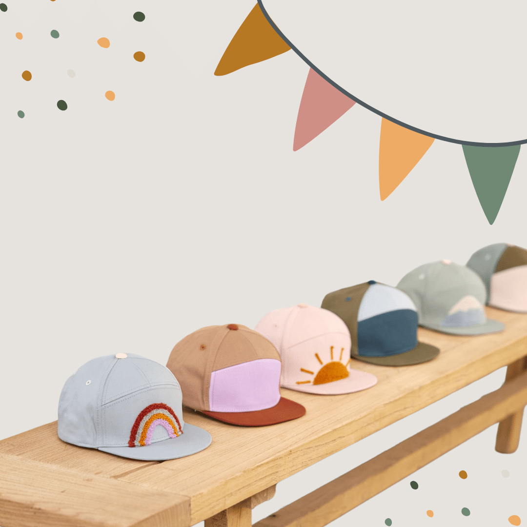 Lässig Kinder Cap Regenbogen