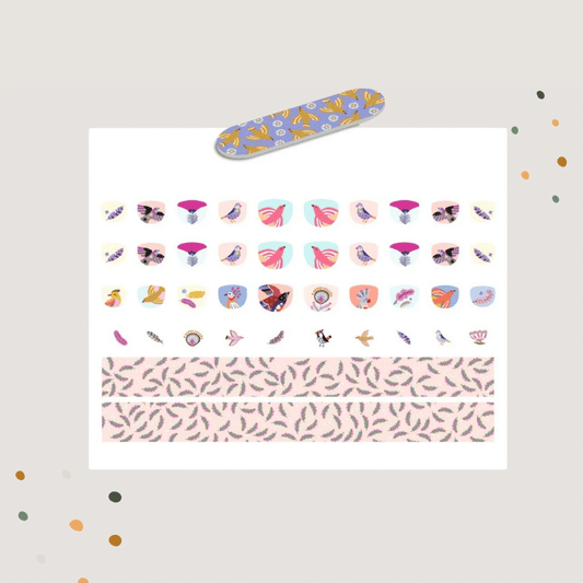 Djeco Nagelsticker Federn