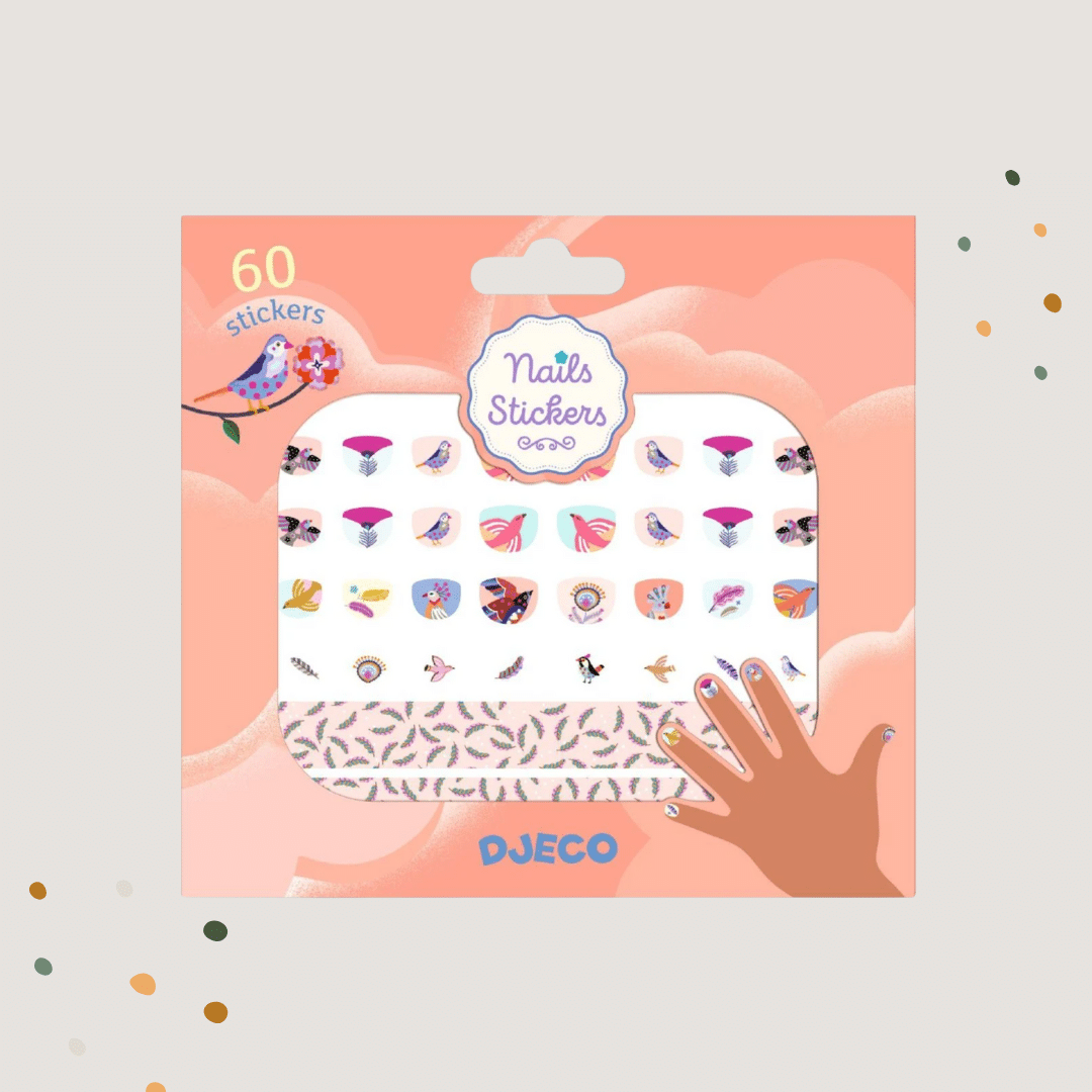 Djeco Nagelsticker Federn