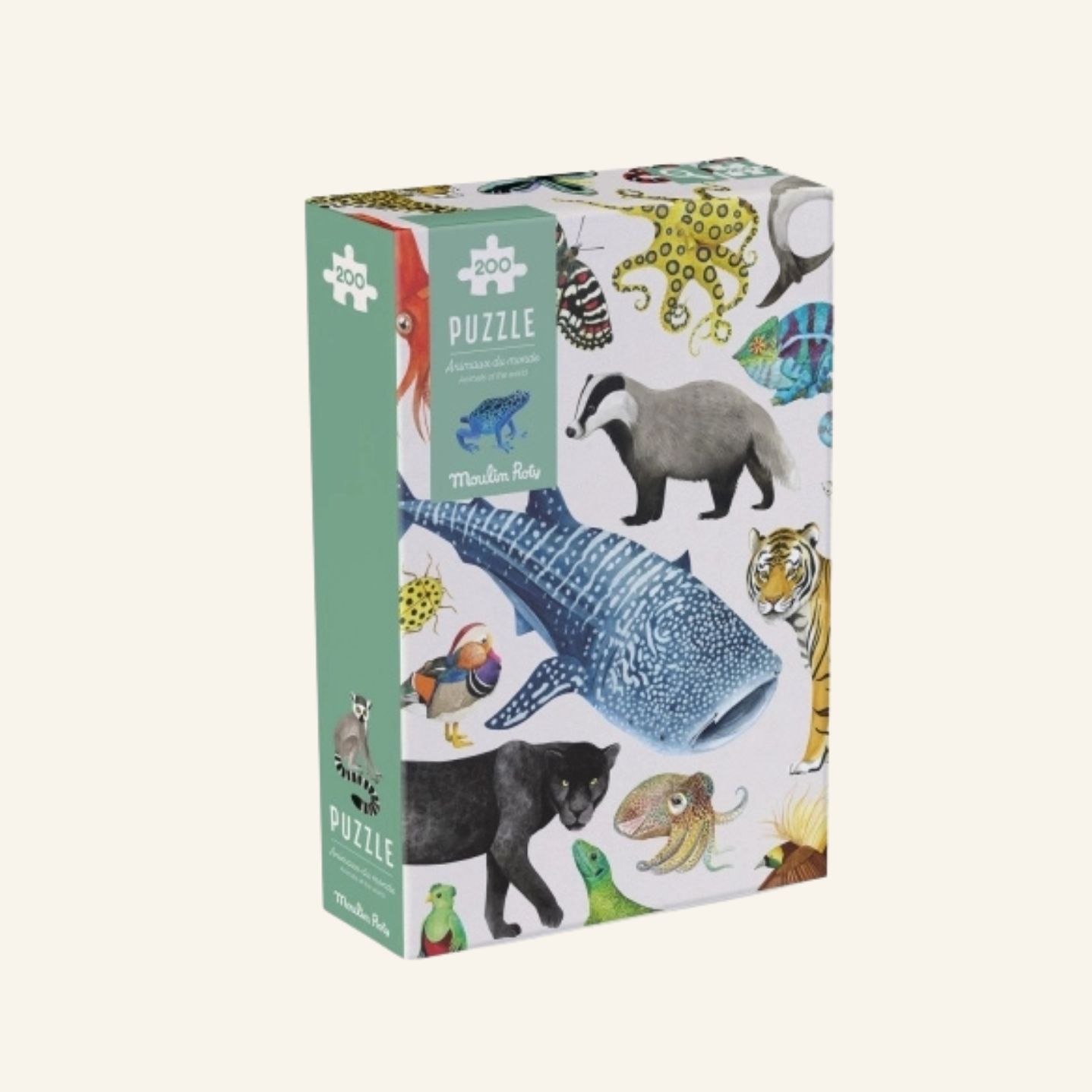 Moulin Roty – Puzzle Tiere der Welt | 200 Teile