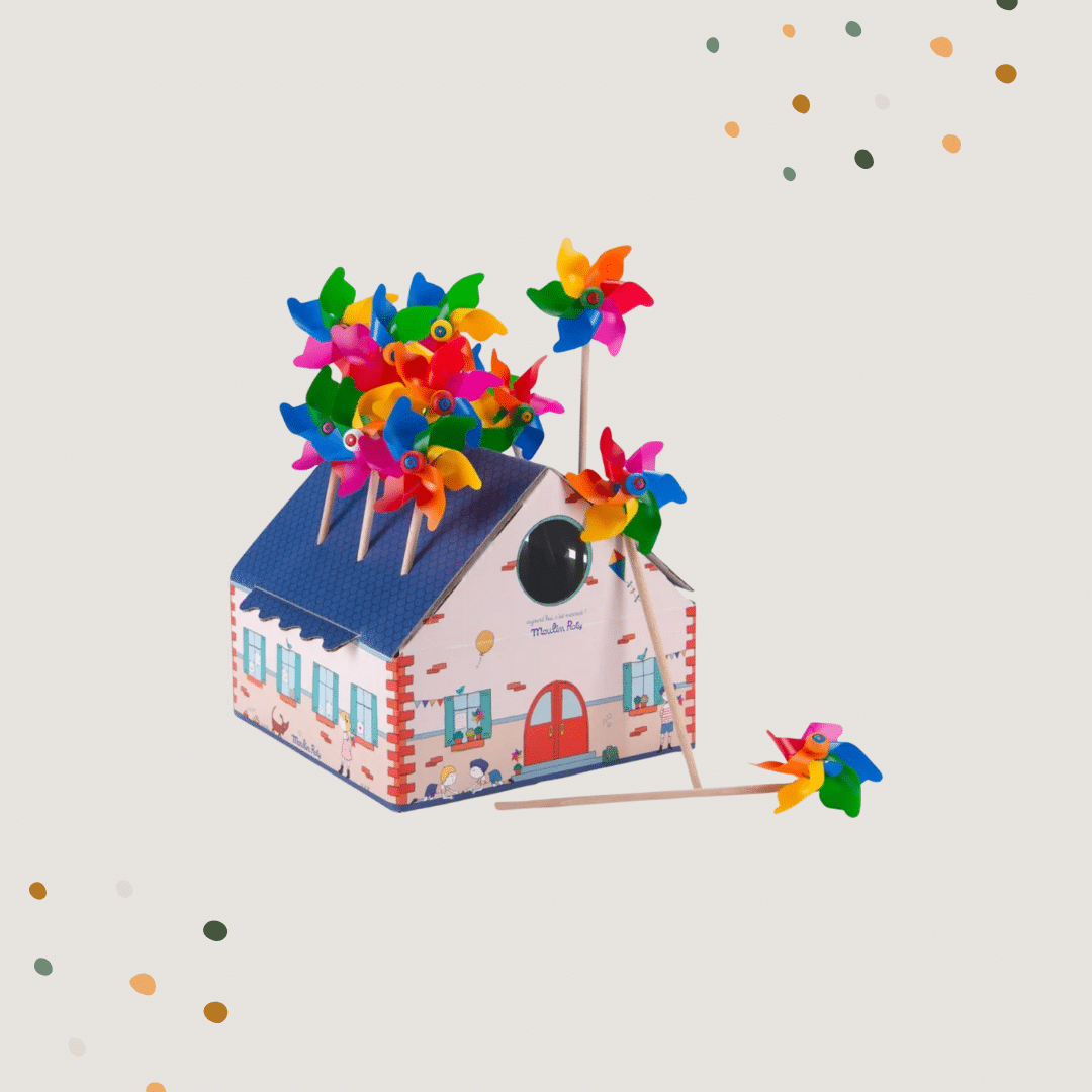 Buntes Windrad