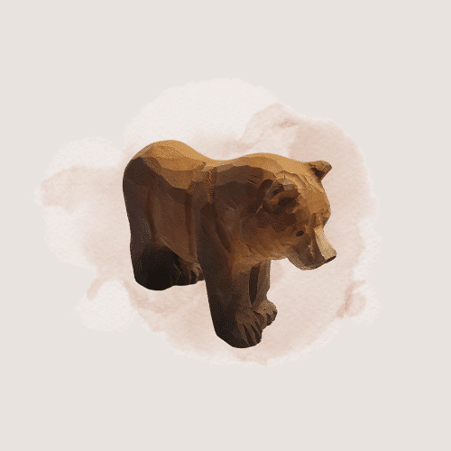 Holztier 'Mama Bär' Wudimales