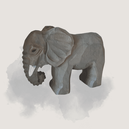 Holztier 'Elefant' Wudimales