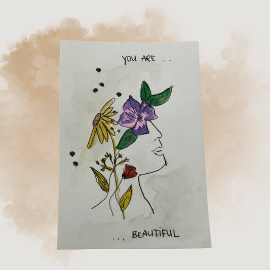 Aquarellkarten 'Beautiful'